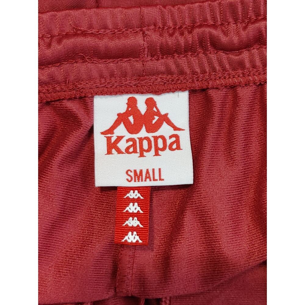 Kappa 222 Training Jogger Track Pants Elastic Waist Red Logo Trim Womens Small - Picture 3 of 5
